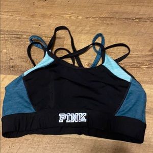 Strappy PINK sports bra